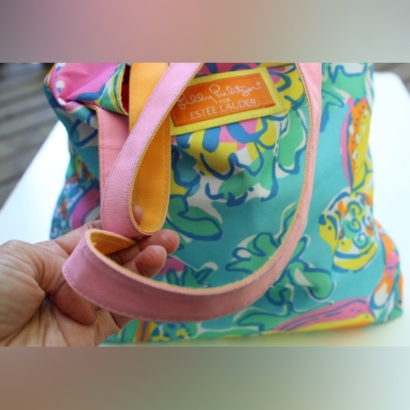 Lilly Pulitzer Estee Lauder tote bag - Picture 5 of 12